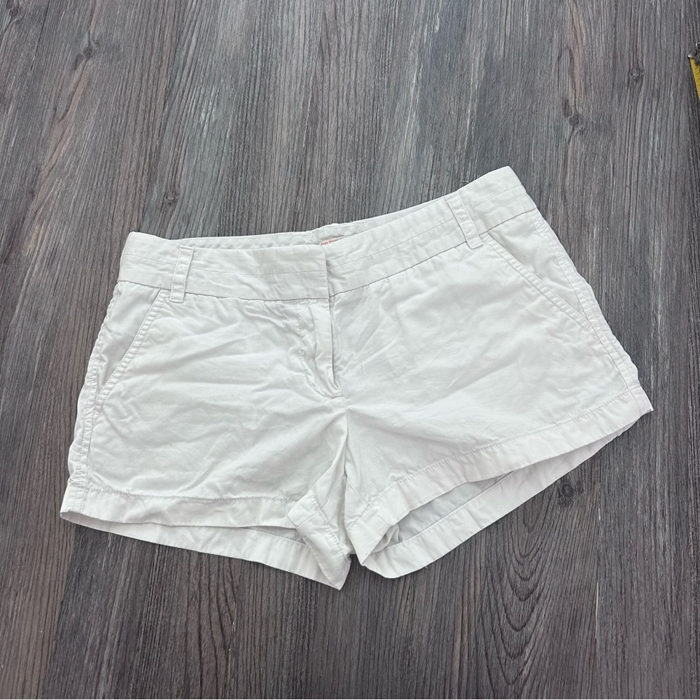 J. Crew women’s white Chino shorts size 6